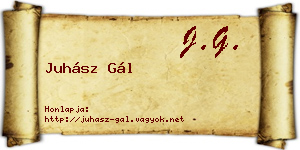 Juhász Gál névjegykártya